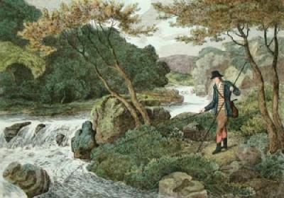 Minnow Fishing (Restrike Etching) art print by Samuel Howitt