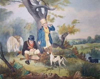 Gamekeeper Refreshing (Restrike Etching) art print by Samuel J. E. Jones