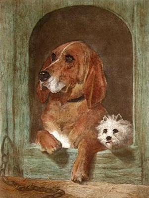 Dignity & Impudence (Restrike Etching) art print by Sir Edwin Henry  Landseer