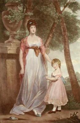 Countess Chomondeley & Child (Restrike Etching) art print by Sir Joshua Reynolds