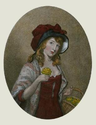 The Primrose Girl (Restrike Etching) art print by Smith