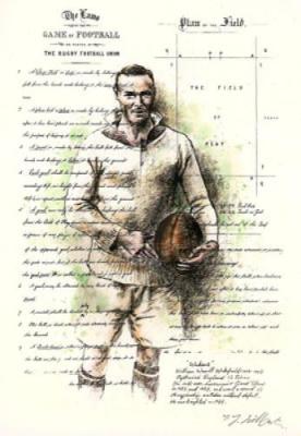 Rugby, Rules of - Walkers (Restrike Etching) art print by Terence Gilbert