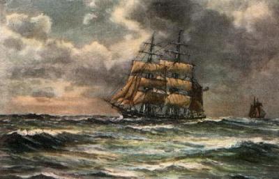 Beating to Windward (Restrike Etching) art print by Wilde Parsons