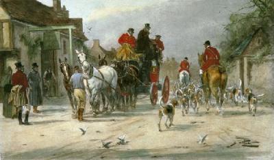 Hunting Morning, A (Restrike Etching) art print by Wright