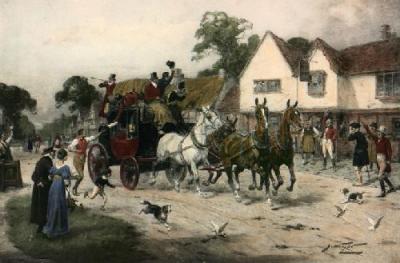 News of Waterloo, June 1815 (Restrike Etching) art print by Wright