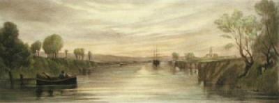 Chichester Canal View (Restrike Etching) art print by Anonymous
