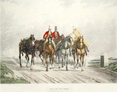 English Post Boys (Restrike Etching)