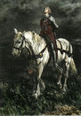 Joan des Arc (Restrike Etching) art print by Anonymous