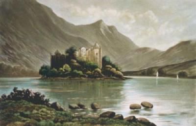Kilchurn Castle, Loch Awe (Restrike Etching) art print by Anonymous