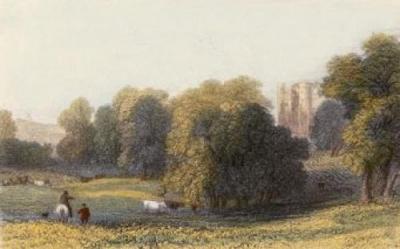 Malahide Castle (Restrike Etching) art print by Anonymous