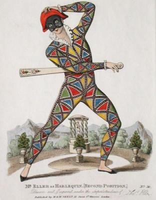 Mr Eller As Harlequin (Restrike Etching)
