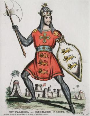 Mr Palmer as R. Coeur De Lion (Restrike Etching) art print by Anonymous