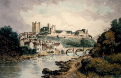 Richmond Castle (Restrike Etching) art print by Anonymous