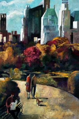 Central Park art print by Didier Lourenco
