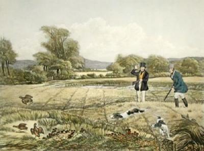 September, Partidge, Shooting (Restrike Etching) art print by Francis Calcraft Turner