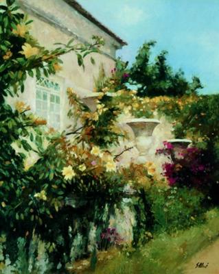 Garden in all its Splendor art print by Francisco Sillu�