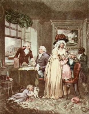 Fruits of Early Industry (Restrike Etching) art print by George Morland