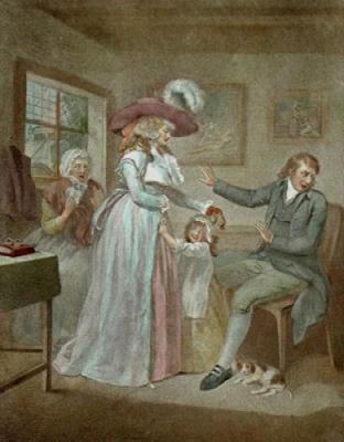 The Virtuous Parent (Restrike Etching)