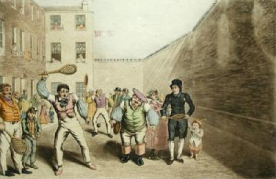 Rackets (Restrike Etching) art print by George Philip Reinagle