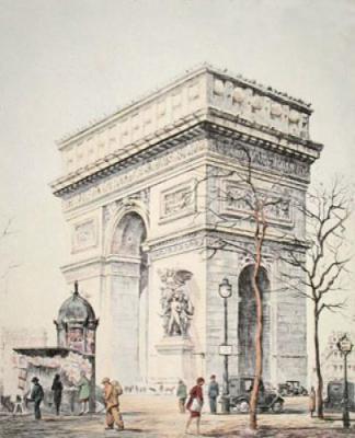 Arc de Triomphe (Restrike Etching) art print by Graham Gulvert