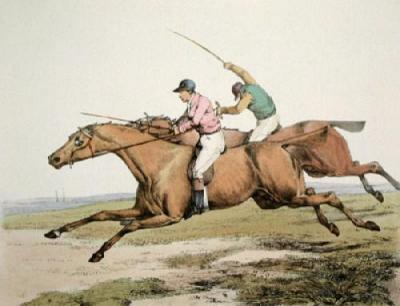 Race Horse (Restrike Etching) art print by Henry Alken