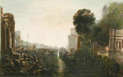 The Building of Carthage (Restrike Etching) art print by Joseph Mallord William Turner