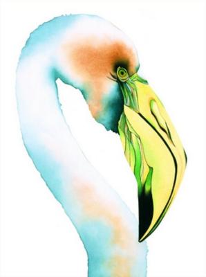 Flamingo art print by Lori LaMont