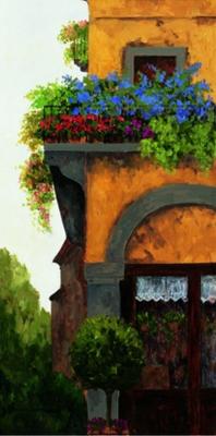 Verona Balcony I art print by Montserrat Masdeu