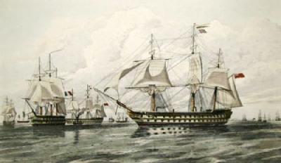 Fleet off Hango (Restrike Etching)