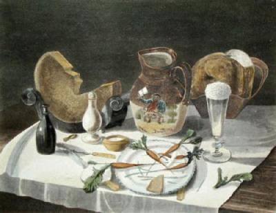 Frugality (Restrike Etching) art print by P. Pasquin