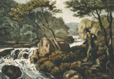 Minnow Fishing (Restrike Etching) art print by Samuel Howitt