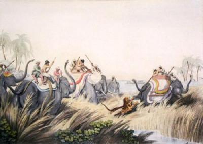 The Tiger at Bay (Restrike Etching) art print by Samuel Howitt