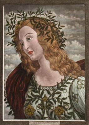 Head of Pallas (Restrike Etching) art print by Sandro Botticelli