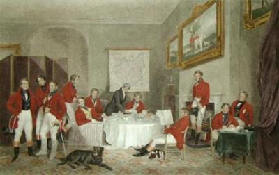 The Melton Breakfast (Restrike Etching) art print by Sir Francis Grant
