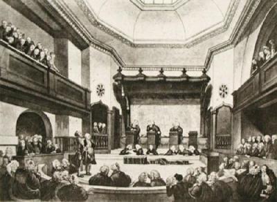 Court of Common Pleas (Restrike Etching) art print by Thomas Rowlandson