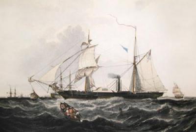 HMS Cyclops (Restrike Etching) art print by William A. Knell