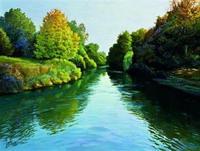 Lungo il fiume art print by Adriano Galasso