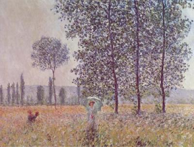 Fields In Spring art print by Claude Monet