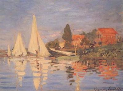 Regatta At Argenteuil art print by Claude Monet