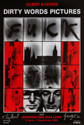 F-ck, 1977 art print by Gilbert & George