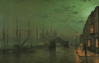 Prince's Dock, Hull art print by John Atkinson Grimshaw