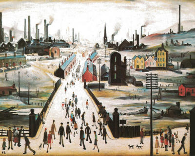 Canal Bridge art print by LS Lowry