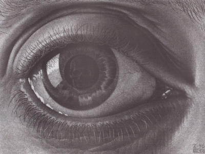 small Eye art print by M.C. Escher