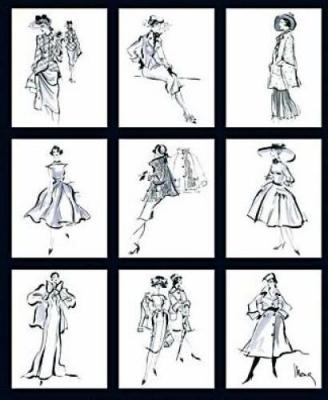 Fashion Through the Decades art print by Mona Shafer Edwards