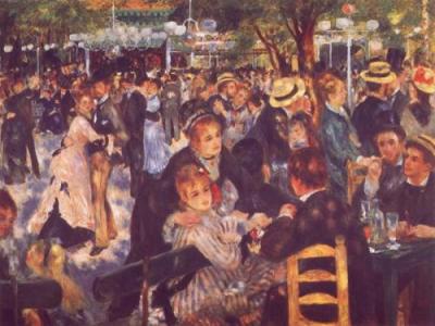 The Ball At The Moulin De La Galette art print by Pierre Auguste Renoir