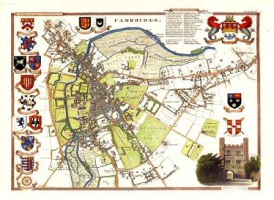 Cambridge C And U art print by Thomas Moule