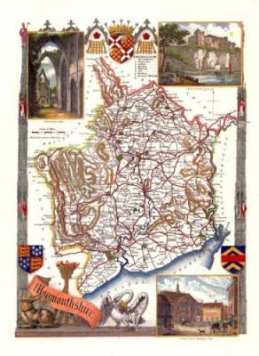 Monmouthshire art print by Thomas Moule