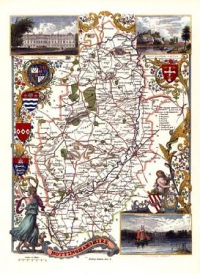Nottinghamshire art print by Thomas Moule