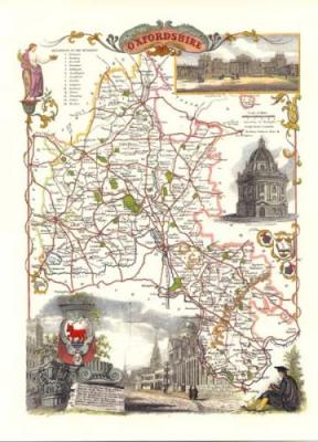 Oxfordshire art print by Thomas Moule