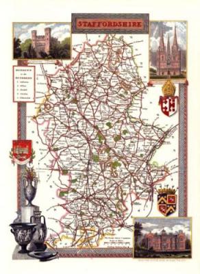 Staffordshire art print by Thomas Moule